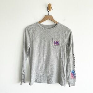 Vineyard Vines Kentucky Derby Long Sleeve Shirt 145th 2019 Men's Gray XS